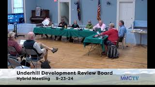 Underhill Development Review Bd 9232024 [upl. by Araldo]