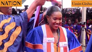 Olympic champion Faith Kipyegon awarded honorary doctorate by University of Eldoret [upl. by Elenahc]