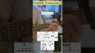 Kasoor by Prateek Kuhad Easy Guitar Strum amp Chords Tutorial kasoor beginner tutorial chords [upl. by Minni]