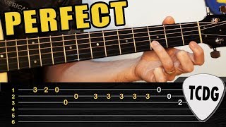 Melodía FÁCIL en Guitarra Acústica Perfect  Ed Sheeran  TABS TCDG [upl. by Wynny732]