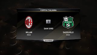 FC 25  AC Milan vs Sassuolo  Okafor  Morata  Coppa Italia 20242025 [upl. by Imer]