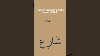 Test de vocabulaire arabe  niveau FACILE [upl. by Mace]