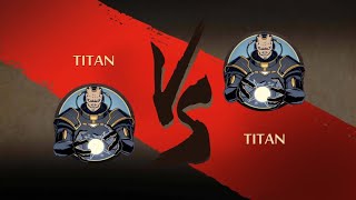 Epic showdown Titan vs Titan in shadow fight 2 [upl. by Ecirad]