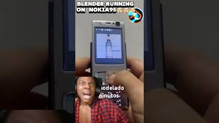 Blender running on Nokia95🤯🤯🤯viral blender 3danimation blender3d blendertutorial trending [upl. by Retluoc]