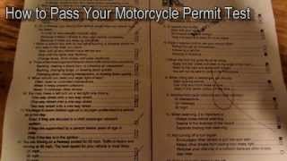 Motorcycle Permit Test How to Pass [upl. by Hauger53]