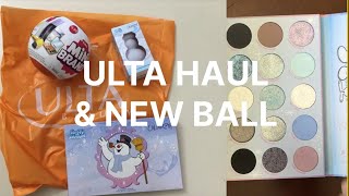 ULTA HAUL Mini Brands Ball 2 amp ColourPop Frosty the Snowman Palette Swatches [upl. by Nemaj458]