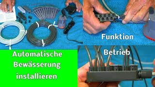 Automatische Bewässerung von Gardena installieren und in Betrieb nehmen [upl. by Gerstner875]