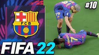 HIS CAREER IS OVER HE WONT PLAY AGAIN🤕  FIFA 22 Barcelona Career Mode EP10 [upl. by Soane926]