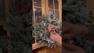 DIY Wreath for Christmas🌲🌲🌲 [upl. by Broeker]