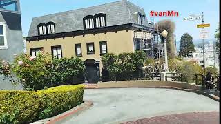 Driving down LOMBARD Street in San Francisco the CROOKEDEST STREET in the world [upl. by Clawson]