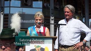 Herbstfest Rosenheim 2019  Festumzug und Einzug auf die Wiesn [upl. by Anaiuq430]