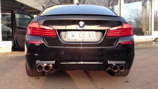 MANHART MH5 S Biturbo Soundcheck M5 F10 Exhaust Auspuff Sound [upl. by Onitrof]