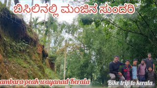 ಮಧ್ಯಾಹ್ನ ಬಿಸಿಲಿನಲ್ಲಿ ಮಂಜಿನ ಸುಂದರಿ l chambara peak wayanad kerala l bike trip l waynad kerala mems [upl. by Goeselt]