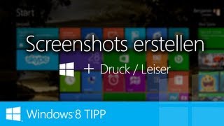 WINDOWS 8 TIPP  Kinderleicht Screenshots erstellen [upl. by Harac]