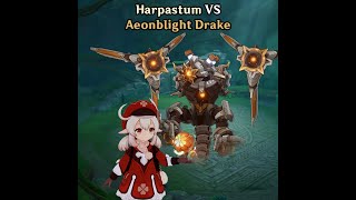 Defeating Aeonblight Drake with Harpastum in Genshin Impact [upl. by Eenalem]