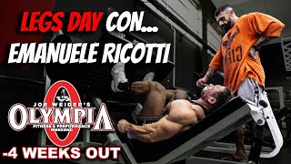 ALLENO LE GAMBE CONEMANUELE RICOTTI  MR OLYMPIA 4 weeks out [upl. by Daryl914]