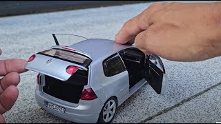 UNBOXING VW GOLF GTI quotPirelliquot 2007 Metal model 118 Norev automobile unboxing [upl. by Maribeth702]