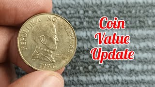 5 Piso 1991  Coin Value Update [upl. by Anujra641]