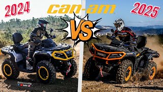 Can Am Outlander 1000 MAX XTP 🚨🚨 2024 vs 2025 👉👉 See The Difference 😱🤦🏼‍♂️ [upl. by Alvina644]