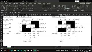 Transportation Problem  Basic feasible solutions  Operations Research [upl. by Anabel]