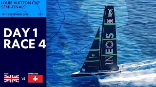 Louis Vuitton Cup SemiFinal Race 4  INEOS Britannia vs Alinghi Red Bull Racing  Full Replay [upl. by Fiel]