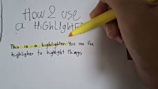 How to use a highlighter [upl. by Yorel]