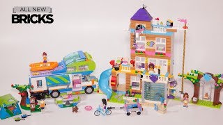 Lego Friends 41340 Friendship House with Mias Camper Van Lego Speed Build [upl. by Purdy]