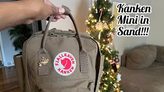 Fjallraven Kanken Mini Backpack in the color Sand 🤎 [upl. by Dixie]