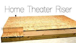 DIY Home Theater Seating Riser Construction 🍿 [upl. by Nacim794]