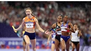 Femke Bol 🇳🇱 anchors the Netherlands to mixed 4x400m gold in 30743 🔥Paris2024Olympics [upl. by Paapanen]