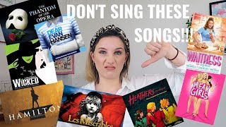 MUSICAL THEATRE AUDITION SONGS TO AVOID  Georgie Ashford [upl. by Nedaj]