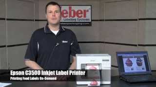 Epson C3500 Food Label Printer [upl. by Asserat949]