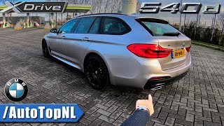 2018 BMW 5 Series Touring REVIEW POV 540d xDrive AUTOBAHN by AutoTopNL [upl. by Annadiana]