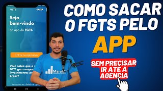 Como sacar o FGTS pelo App sem precisar ir na agência da Caixa [upl. by Anastice]