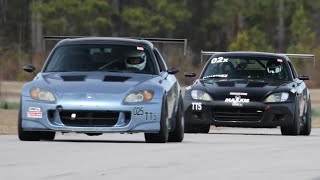 AP1 vs AP2 Honda S2000’s  Carolina Motorsports Park NASA TT5 [upl. by Nyrrad499]