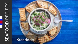 Brandade  spread of salted fish potatos and garlic  Recipe [upl. by Ahserkal]