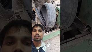 Tyre se rubber nikaalne ka process automobile satisfying machine mechanical work shorts funny [upl. by Ydor]