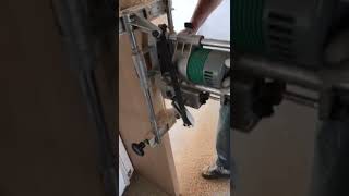 Portable door lock mortising machine [upl. by Pejsach]