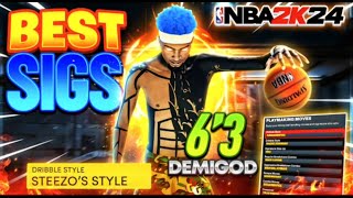 THE BEST GLITCHY STEEZO DRIBBLING EYESO SIGS IN NBA 2K24 SEASON 3 FULL BREAKDOWN [upl. by Catharine833]