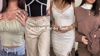 yesstyle tryon haul ☁️ [upl. by Durante]