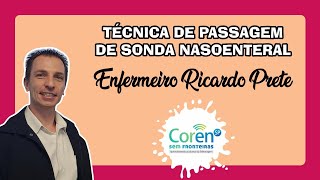 Técnica de passagem de sonda nasoenteral [upl. by Denie404]