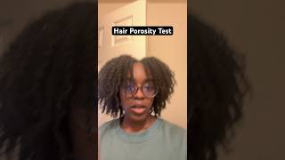 Hair Porosity Test 😱  low or high porosity hair [upl. by Eevets]