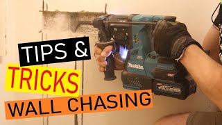 How to Chase Walls  Electricians Tips amp Tricks [upl. by Aimal430]