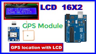 Arduino GPS module with LCD and get GPS location [upl. by Josephina]