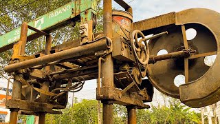 Restoration Of Rare Giant Wood Sawing Machine  Restoring Wood Cutting Saws For Carpentry Workshops [upl. by Bradski]