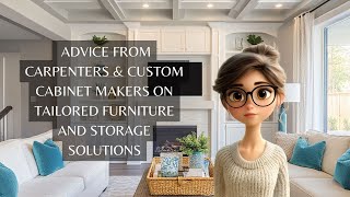 Advice from Carpenters amp Custom Cabinet Makers on Tailored Furniture and Storage Solutions [upl. by Daraj]