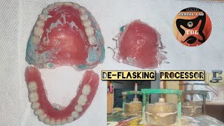 How to  DeFlasking  Complete Denture  Prosthodontics Work  Tamil Dental Lab  dentallaboratory [upl. by Dnomad264]