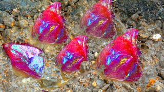 💎💎 Rare red vein agate Diamonds and crystals in the valley [upl. by Dickenson]