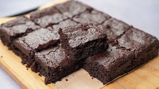 No Egg No Oven Fudgy Brownie Recipe  Eggless Brownie Recipe Without Oven  Yummy [upl. by Enywtna944]