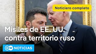 🔴 DW Noticias del 17 de noviembre Biden autoriza a Ucrania el uso de ATACMS Noticiero completo [upl. by Dleifniw]